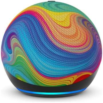 Amazon Echo Dot 5th Generation Kids Rainbow Swirl 