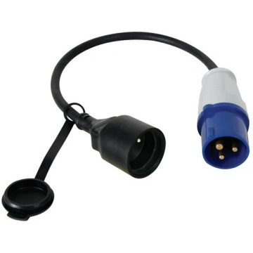 ADAPTER CABLE SOCKET TO CEE PLUG - FRENCH SOCKET -