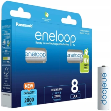 Panasonic ENELOOP BK-3MCDE/8BE AA 2000 mAh 8 pc(s)