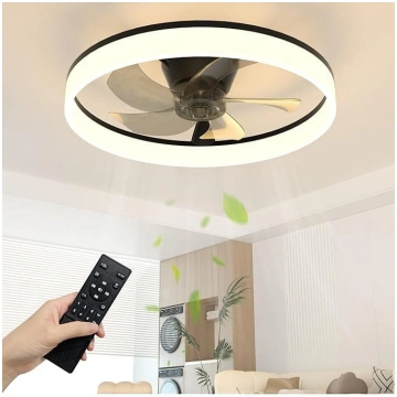 NIORSUN Griestu ventilators ar apgaismojumu un tāl