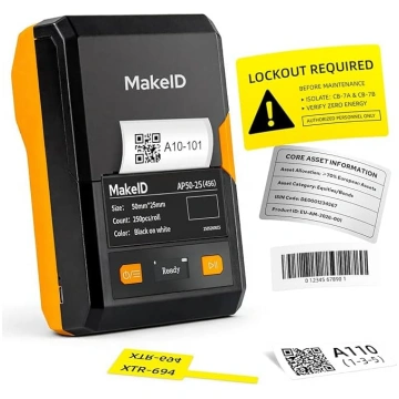 Makeid EP53 rūpnieciskais uzlīmju printeris, 2" dr