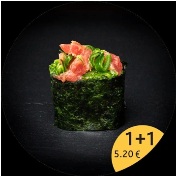 8. Maguro-Wakame nigiri