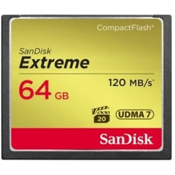 SanDisk Extreme CompactFlash 120 MB/s 64 GB SDCFXS