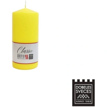 CILINDRS - DZELTENS 67 x 120 mm Baltic candles Ltd