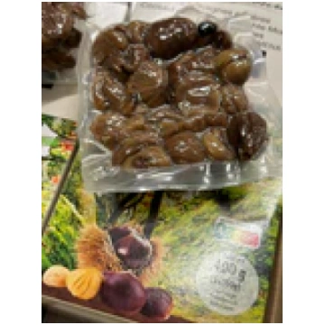 Kastaņi fasēti vakuumā 400gr, 1.šķira, Francija (m
