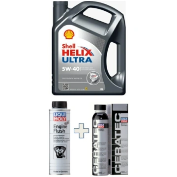 Kit Shell Helix Ultra 5W/40 barattolo 4 Litri + Li
