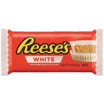 REESE"S baltās šokolādes krūzītes ar zemesriekstu 