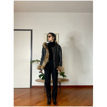 Post Card leather & fur jacket cliobargellini
