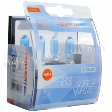 PTZSWHB3-DUO - HB3 POWERTEC SuperWhite HB3 12V DUO