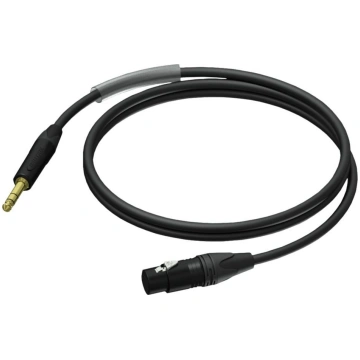 Kabel Procab Jack 3.5mm - XLR 1.5m czarny (PRA723/