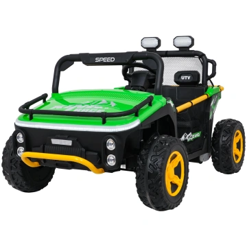 Elektromobilis bērniem Buggy UTV Speed, zaļš ramiz