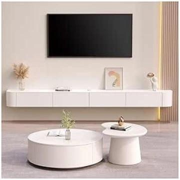 Floating TV Stand Floating TV Cabinet Wooden Stora