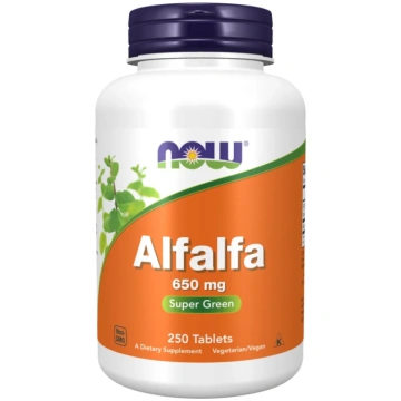Lucerna 650 mg, 250 tabletes Now Foods