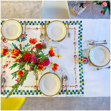 Stella di Natale rectangular tablecloth Colori del
