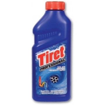 Kanalizācijas cauruļu tīrīš.līdzeklis TIRET 500ml 