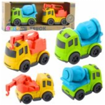 LEAN Toys Construction Vehicle Set: Cars, Concrete