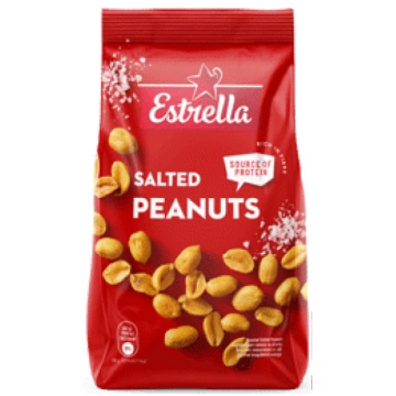 Zemesrieksti ESTRELLA grauzdēti ar sāli 240g