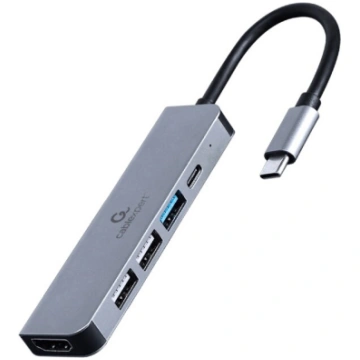 Adapteris Gembird USB-C - HDMI/4xUSB/USB-C A-CM-CO