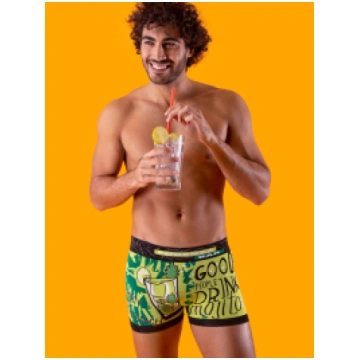 MEN'S MOJITO BOXERS BLACK/GREEN