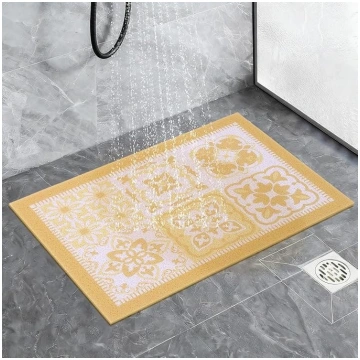 Neslīdošs, mazgājams, krāsains PVC vannas paklājs