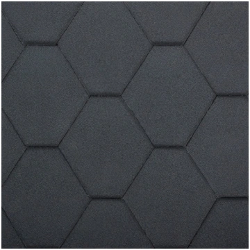 Yoga Hexagonal Residental bitumena šindelis, Melns
