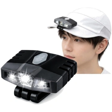 Rechargeable Cap Light with Motion Adjustable Clip