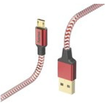 Hama 00178288 Reflective Charging/Data Cable, Micr