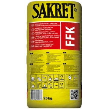Sakret FFK elastīga flīžu līme ar uzlabotām īpašīb