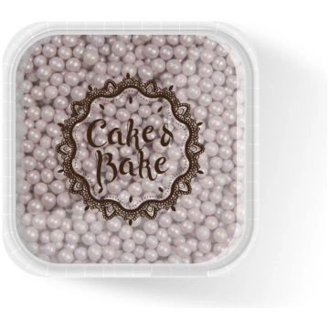 Dekori cukura pērlītes violetas 400g CAKE&BAKE