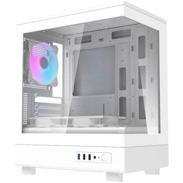 Darkflash DB330M computer case (white) + 3 ARGB fa