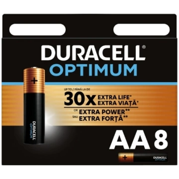 Baterijas DURACELL OPTIMUM AA 8 gab. - 400-08475