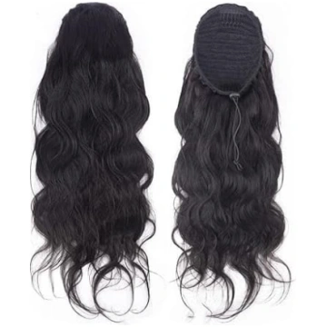 Wrap Around Ponytail Extensions Cilvēku matu viļņa