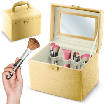 Massido MS-706 kosmētikas koferis, zelta - cosmeti