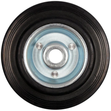 Melns gumijas ritenis 125mm, VOREL, 87453, 100 kg 
