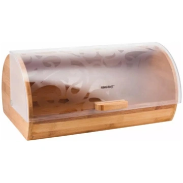 Bamboo-acrylic bread box, 36x21x17 cm, Kinghoff KH