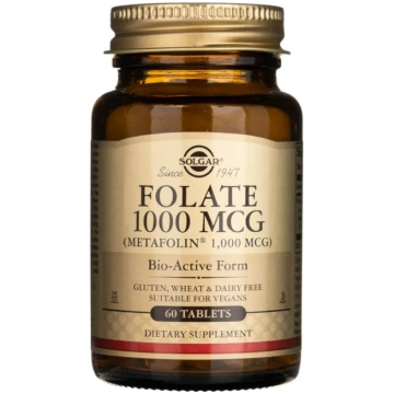 Solgar Folate 1000 mcg DFE (Metafolin® 1000 mcg) -