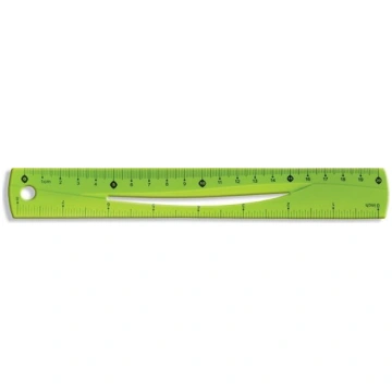 Tetis Bl020-zb 20 cm zaļš elastīgs lineāls Nav nor