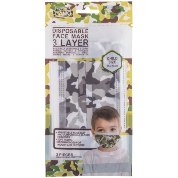 Sejas maska un respirators Trendy Camo, 3gab