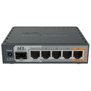 Rūteris MikroTik hEXs Gigabit Ethernet Router, mel