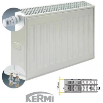 Kermi radiators apakšas pieslēgums KV33-500*1400