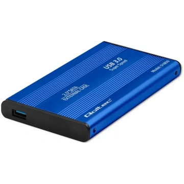 Qoltec Aluminium External Hard Drive Case HDD SSD 