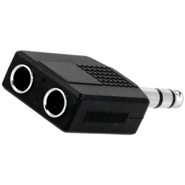 Splitter; Jack 6,3mm socket x2,Jack 6,3mm plug; st
