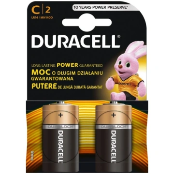 Duracell bateriju komplekts (C X 4) AA, AAA, D, C,