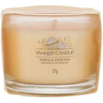 Yankee Candle Vanilla Cupcake Votive candle in gla