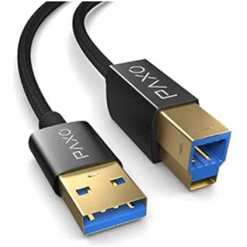PAXO 3 m USB A Printer Cable, USB 3.2 Gen2 with 10