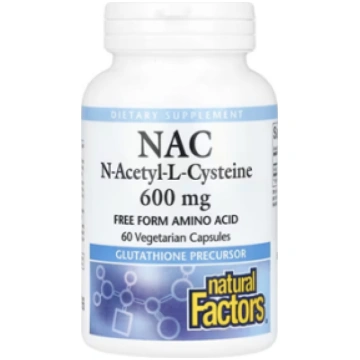 NAC 600 mg Natural Factors 60 vcaps