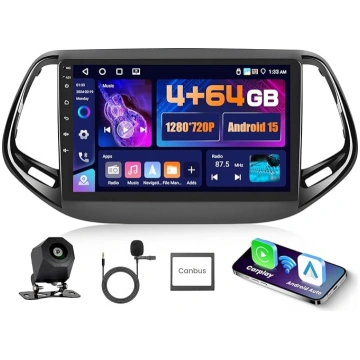 5G WiFi 4+64G Android Autoradio für Jeep Compass 2