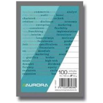 Bloknots AURORA A5/100 rūtiņu, papīra vāks
