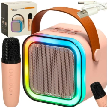 Karaoke komplekts ar portatīvo Bluetooth skaļruni 