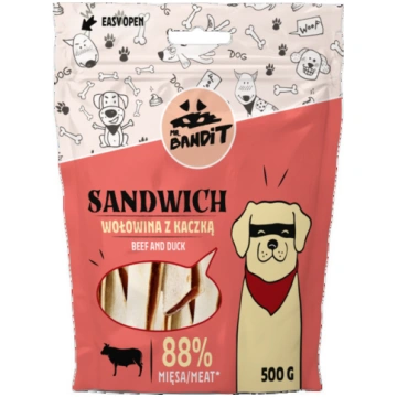 Mr.Bandit Dog Sandwich Beef With Duck 500 g | 5902